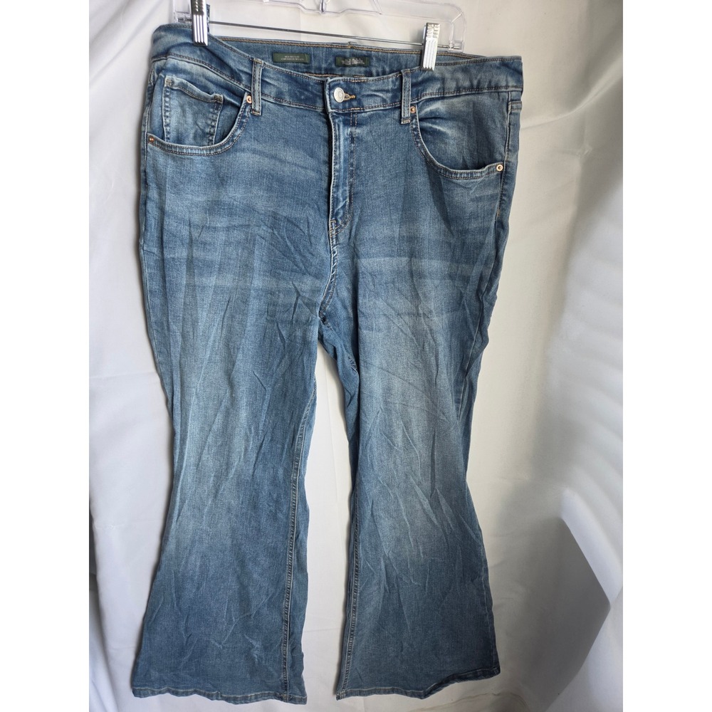 Wild Fable High-Rise Flare Jeans Women Blue Medium Wash Regular High Flare